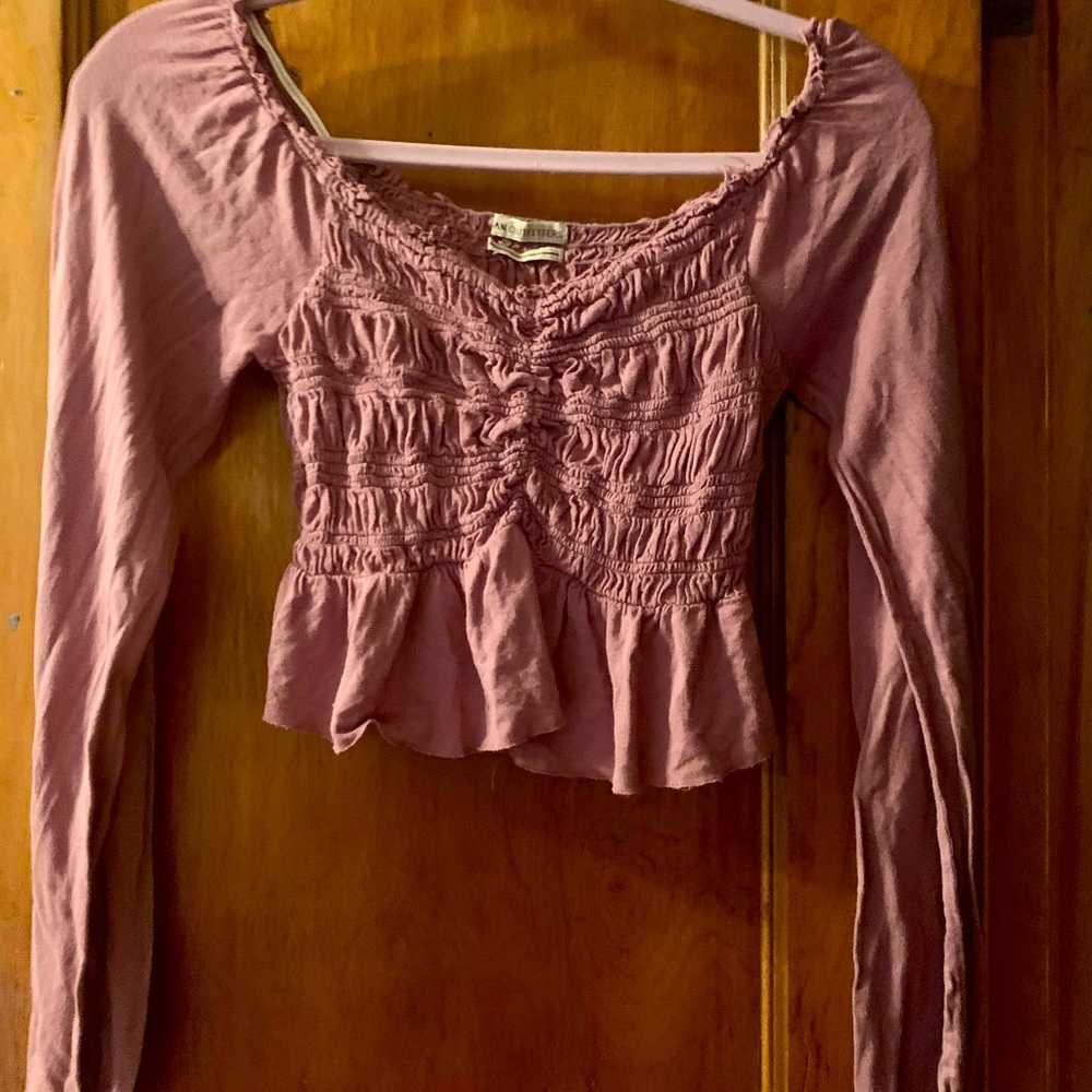 Long Sleeved Ruffled Top